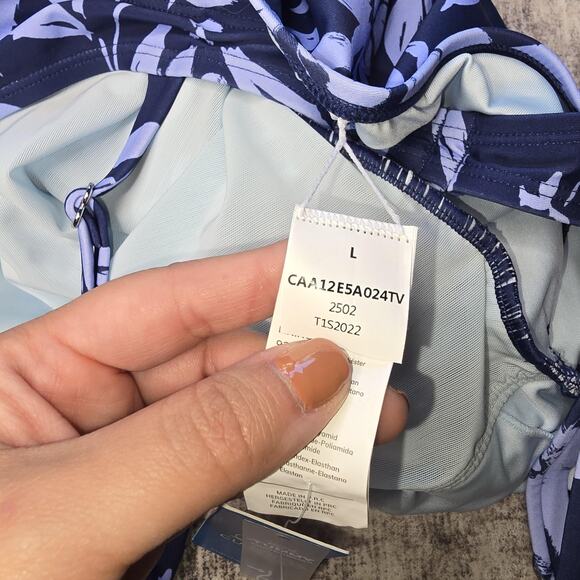 Cupshe Swimsuit Womens Large One Piece Tummy Control Ruched Lined Floral New - Picture 6 of 8